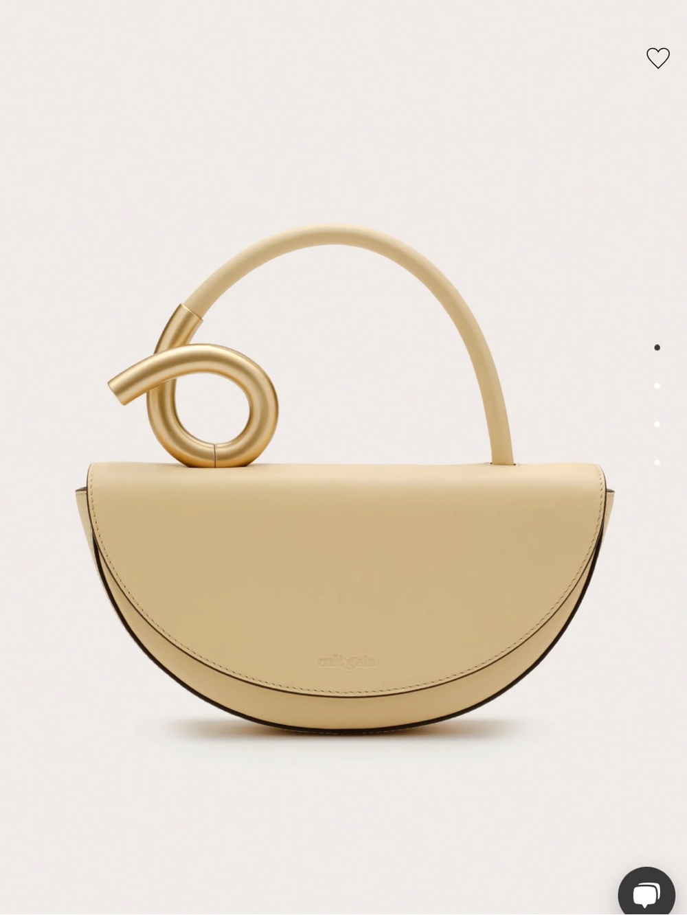 Cult Gaia Azariah Bag in Butter yellow - Designer Top-Handle Women’s Handbag